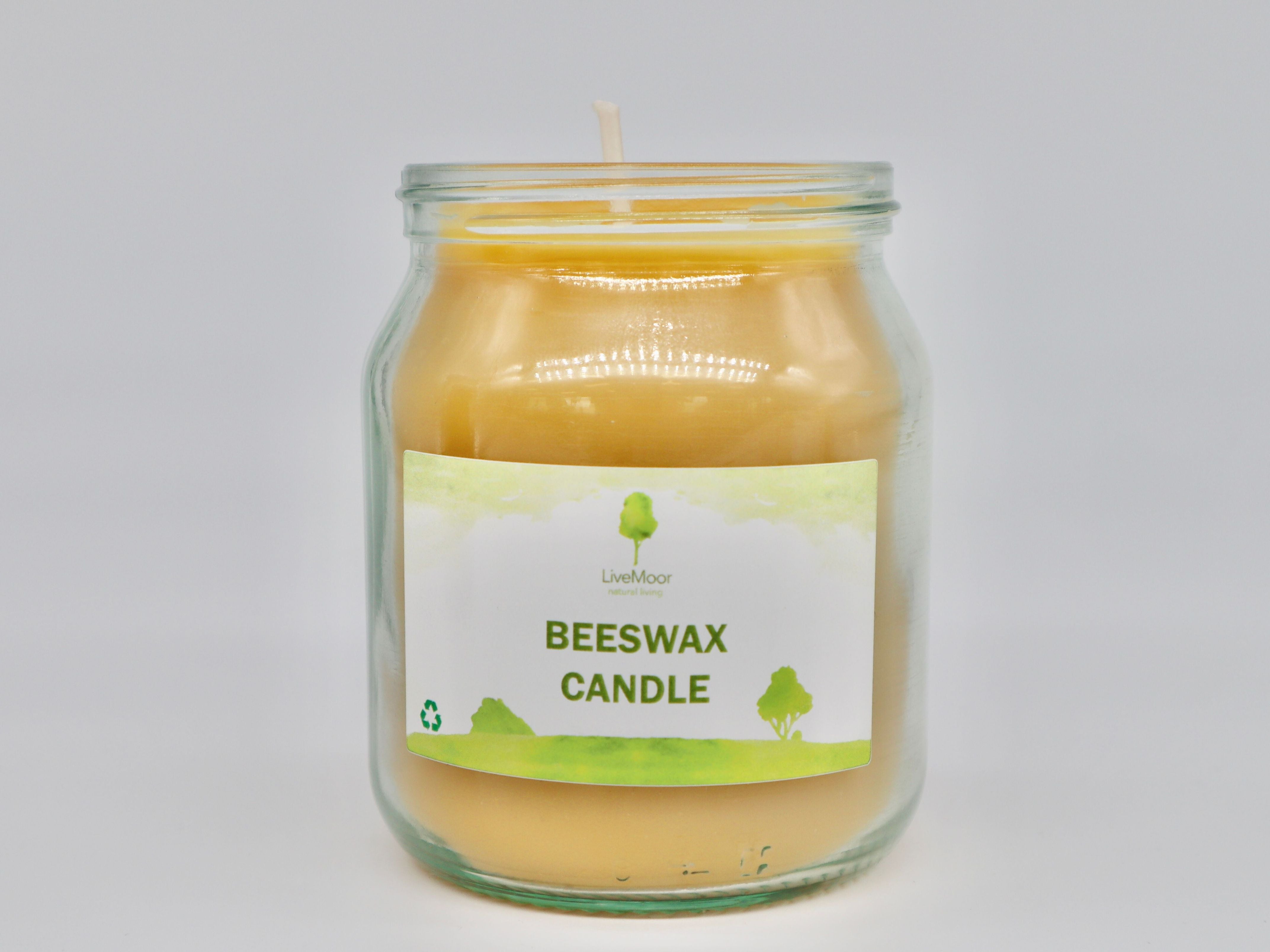 Beeswax Candle 100% Pure & Natural  - Various Sizes