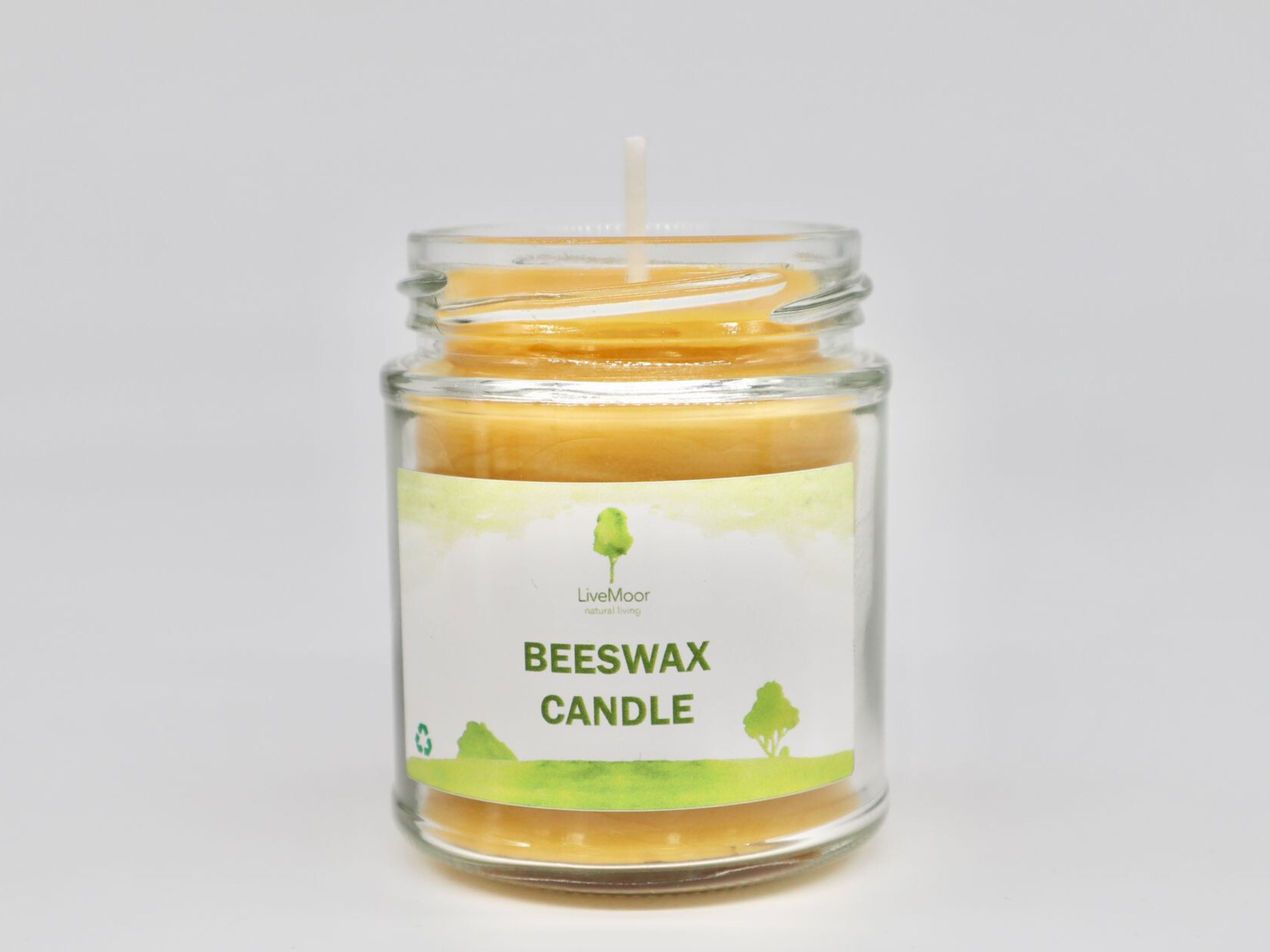 Beeswax Candle 100% Pure & Natural  - Various Sizes