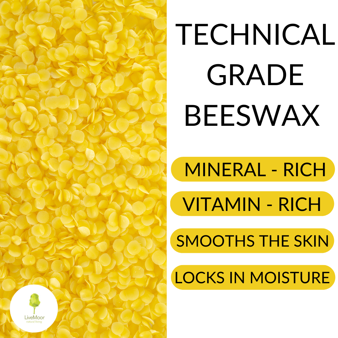 Yellow Beeswax Pellets - Naturally Fragrant Beeswax - Technical Grade