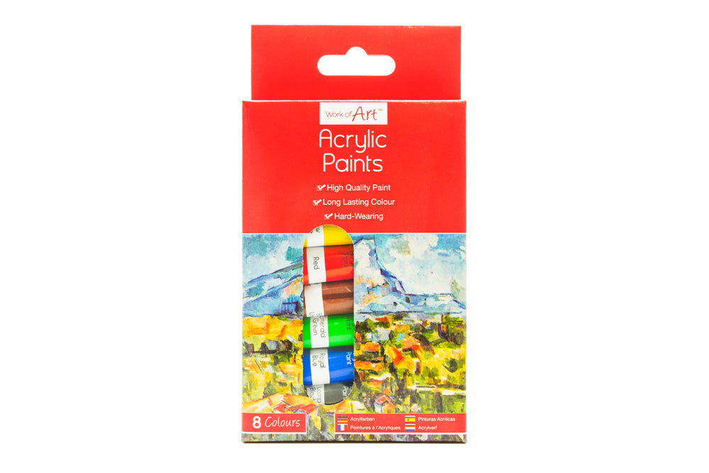 Work of Art - Acrylic Paint Set - 6ml Tubes x 8