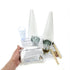 Make your own - Sweet Christmas Tree Kit, Polystyrene cones, containers, plaster