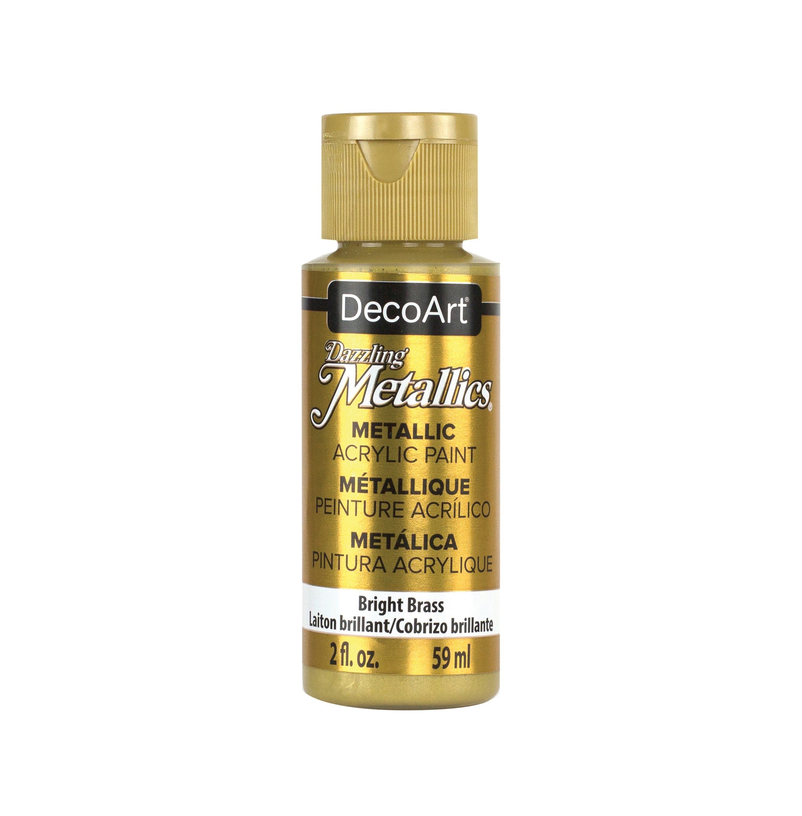 DecoArt Dazzling Metallic Acrylic Craft Paints. 2oz / 59ml