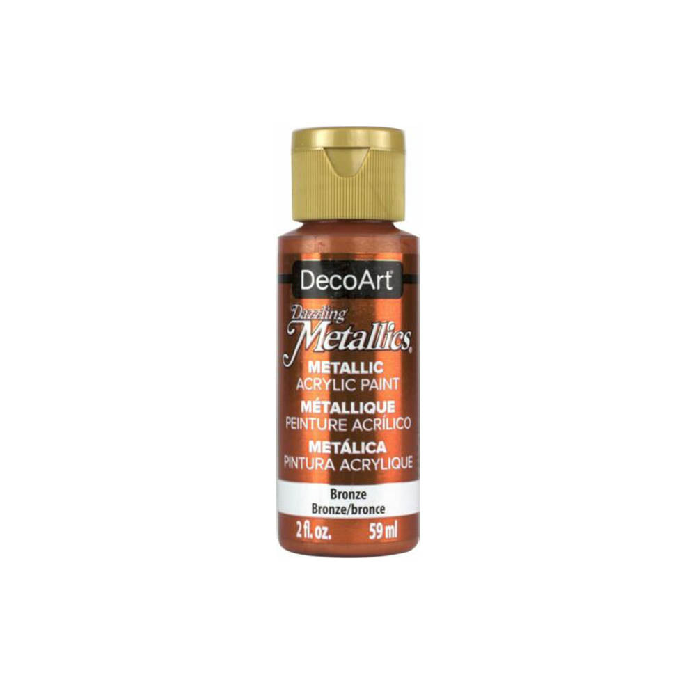 DecoArt Dazzling Metallic Acrylic Craft Paints. 2oz / 59ml