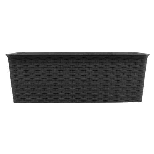 Rectangle Rattan Planter - 30cm