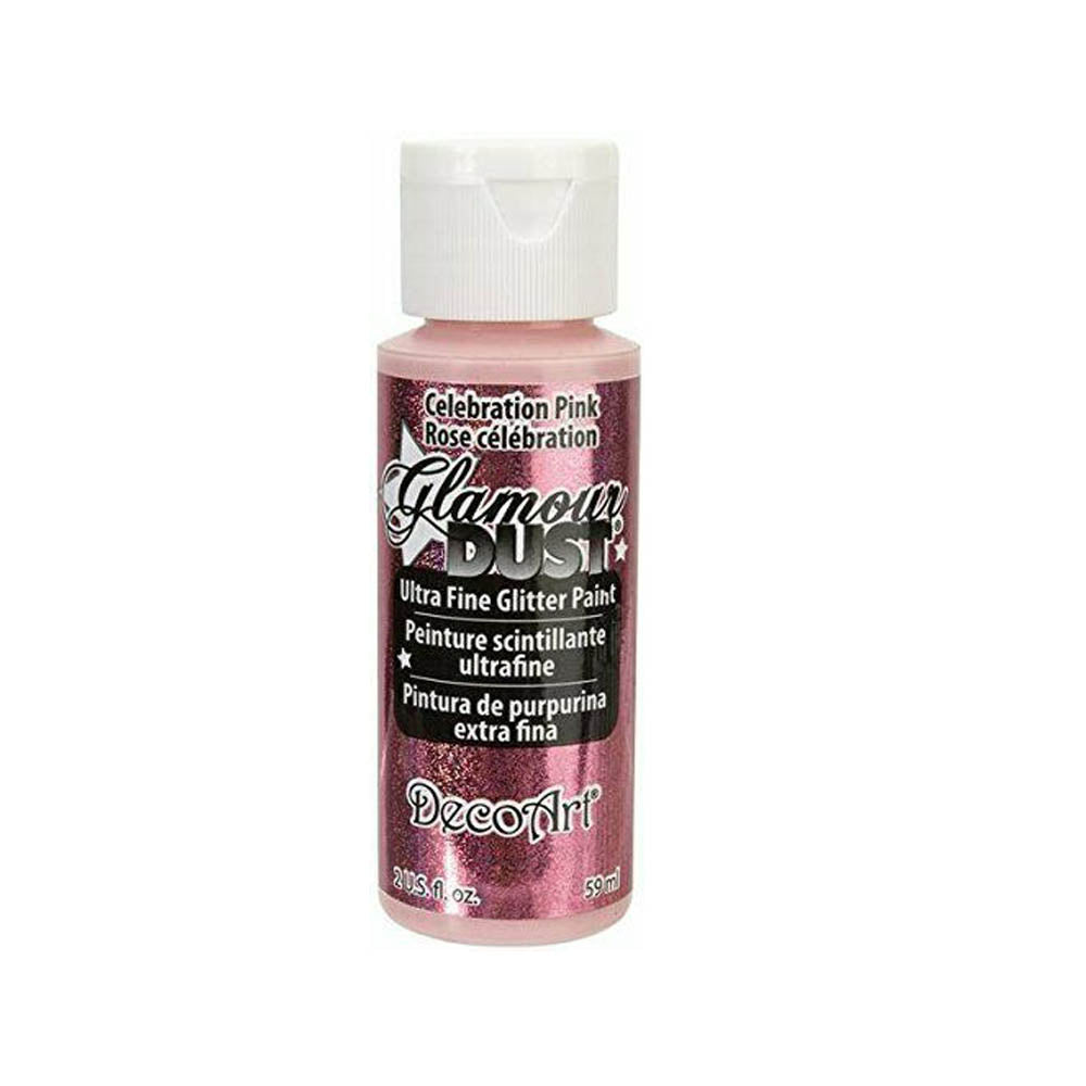 DecoArt Glamour Dust Ultra Fine Glitter Craft Paint 2oz (59ml) - Various Colours