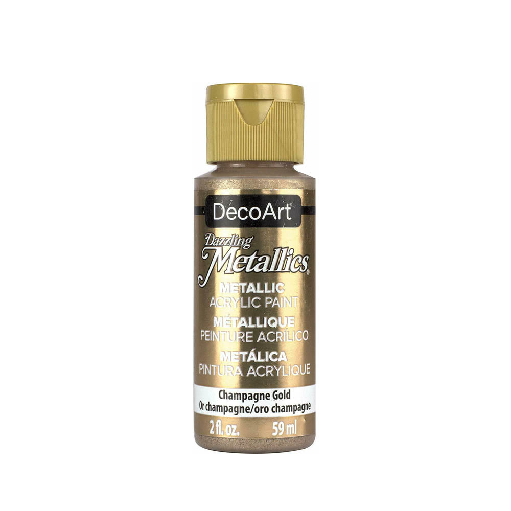 DecoArt Dazzling Metallic Acrylic Craft Paints. 2oz / 59ml