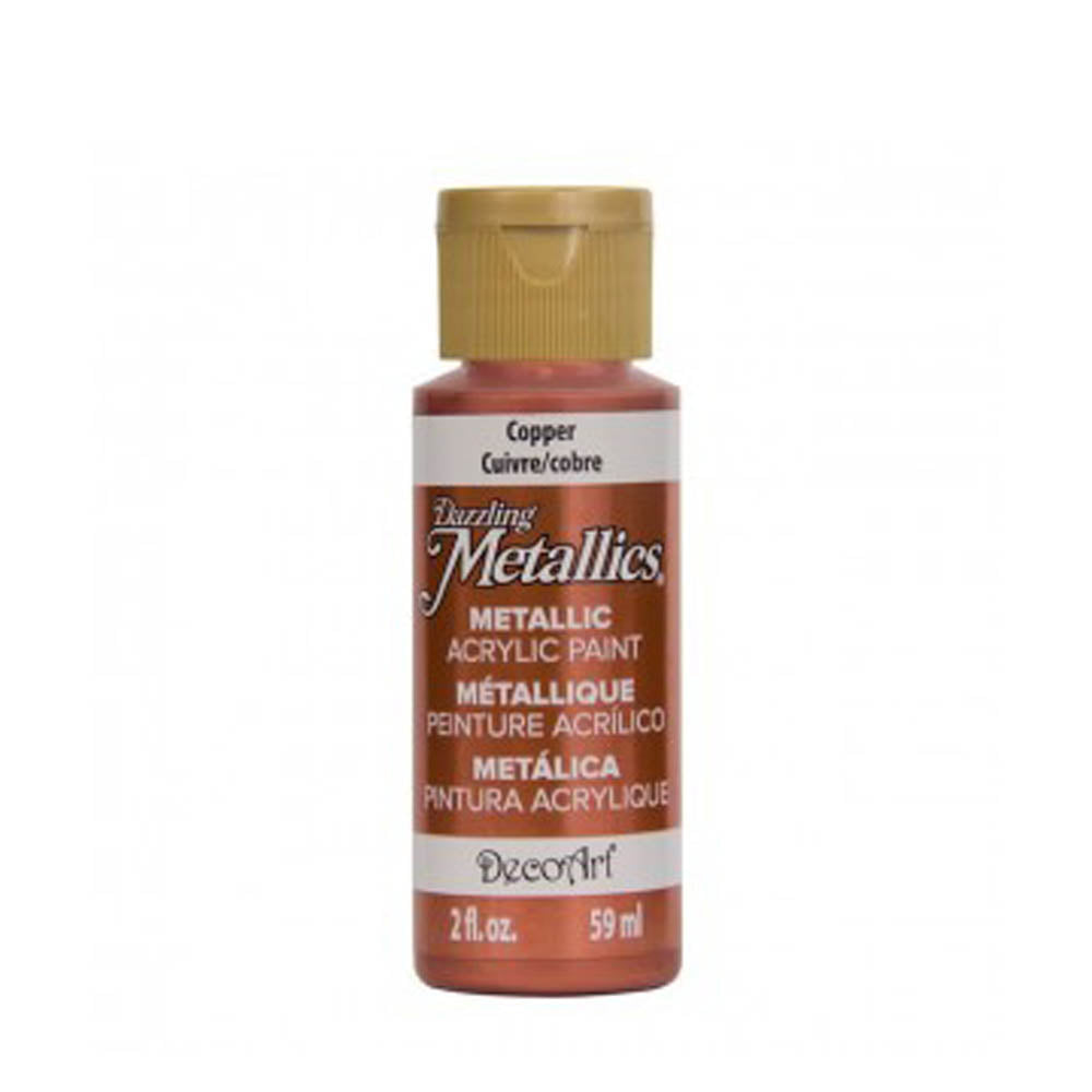 DecoArt Dazzling Metallic Acrylic Craft Paints. 2oz / 59ml