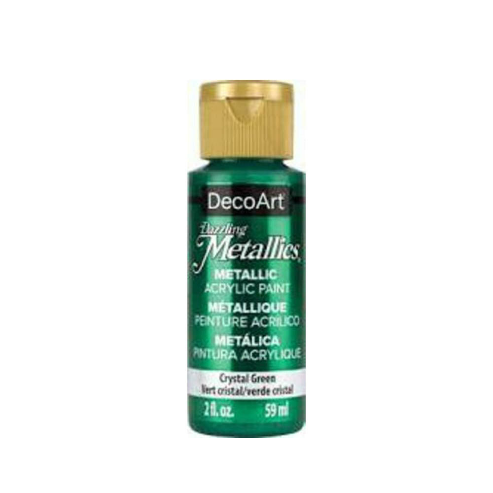 DecoArt Dazzling Metallic Acrylic Craft Paints. 2oz / 59ml