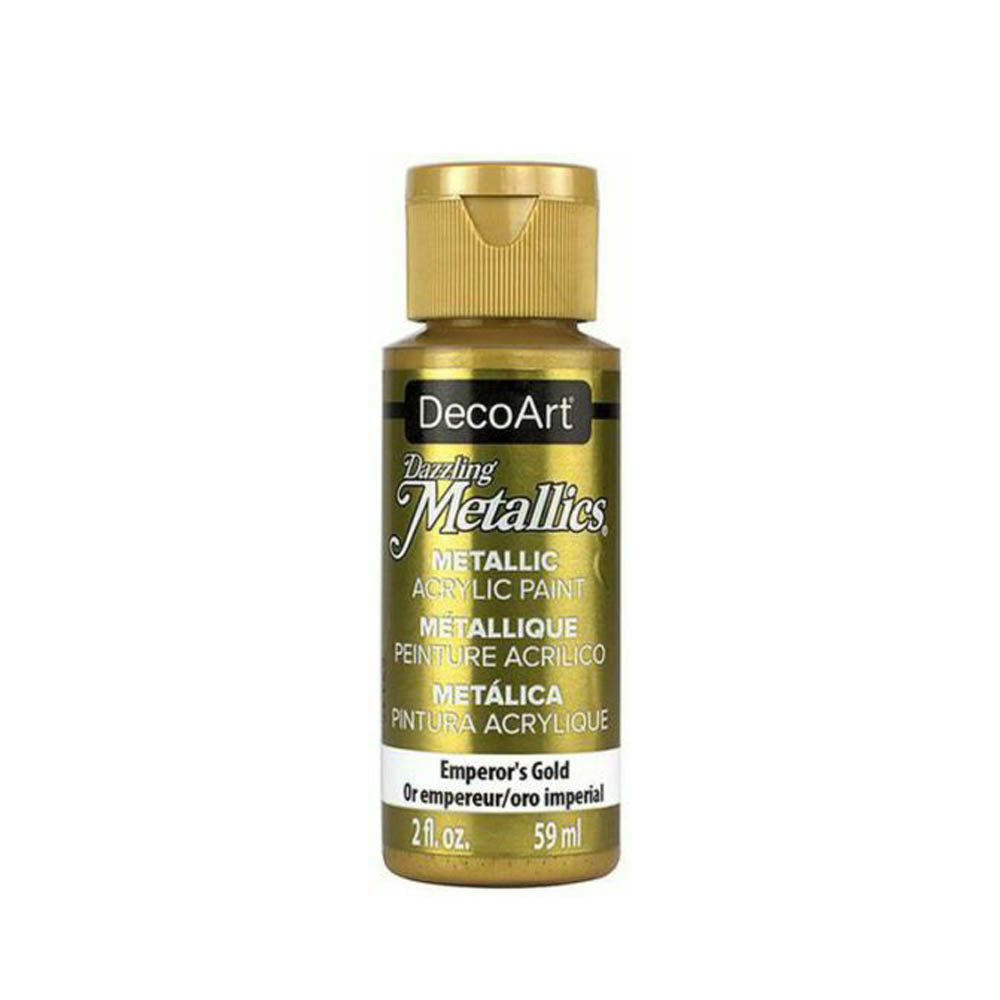 DecoArt Dazzling Metallic Acrylic Craft Paints. 2oz / 59ml