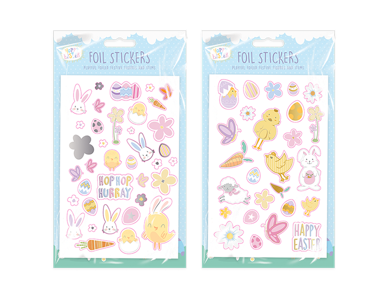 Easter Foil Finish Stickers