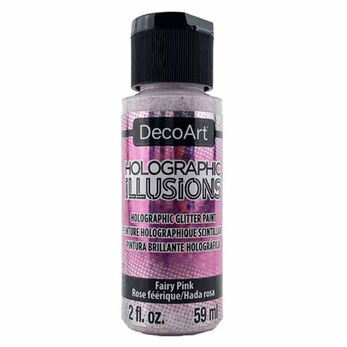 DecoArt - Holographic Illusions- 59ml Bottles - Various Colours