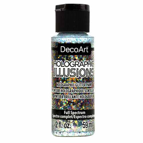 DecoArt - Holographic Illusions- 59ml Bottles - Various Colours