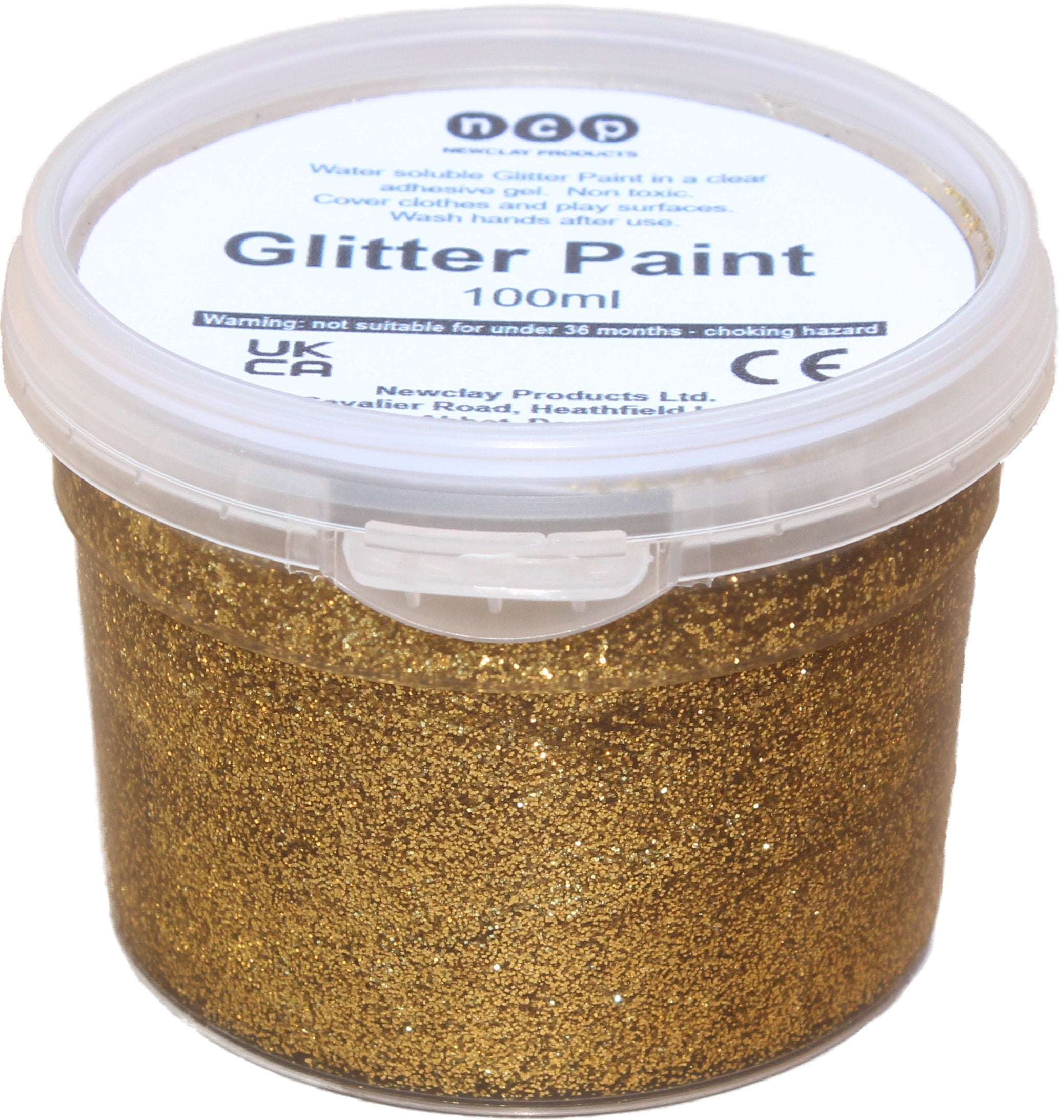 Glitter Gel Paint - 100ml Pots - Various Colours