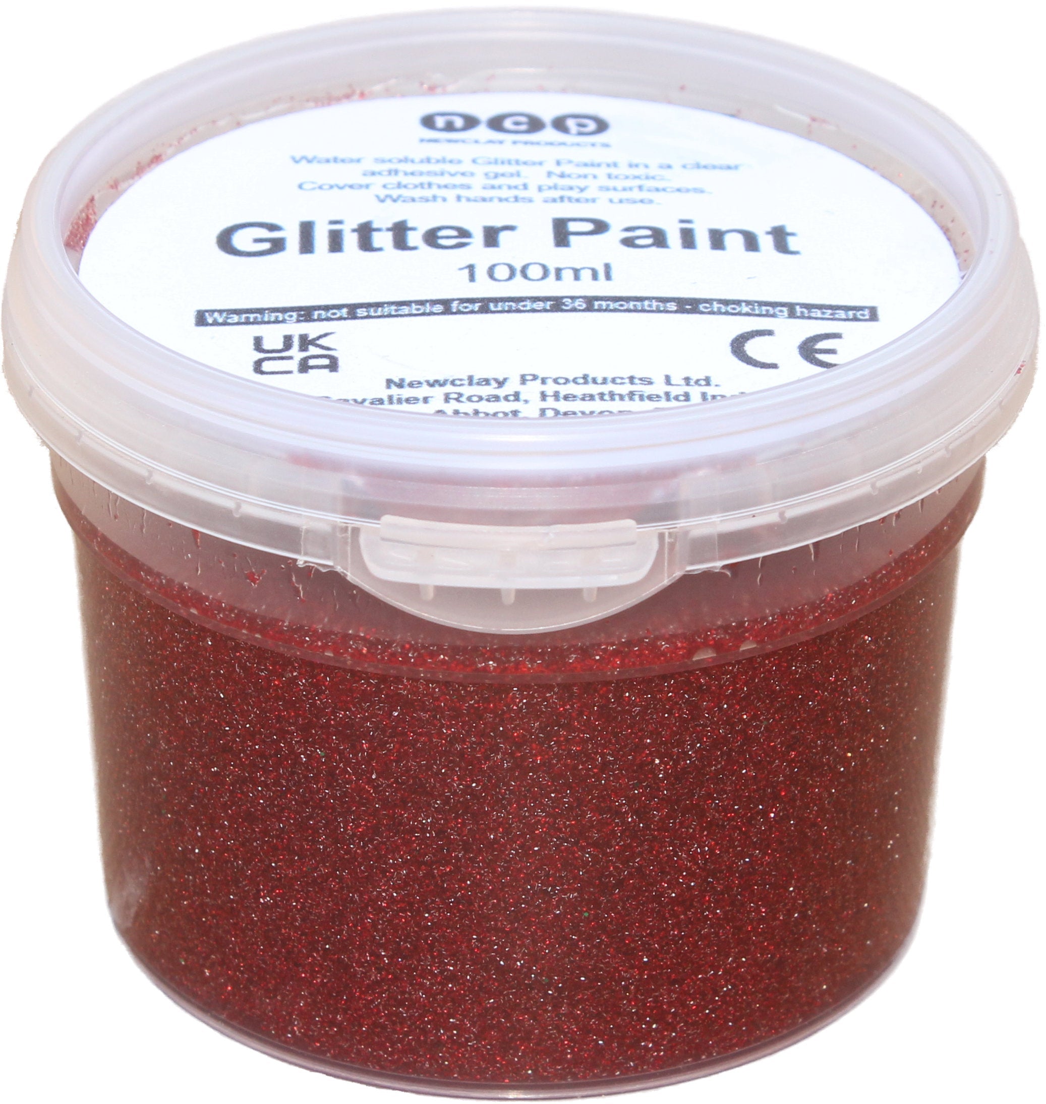 Glitter Gel Paint - 100ml Pots - Various Colours