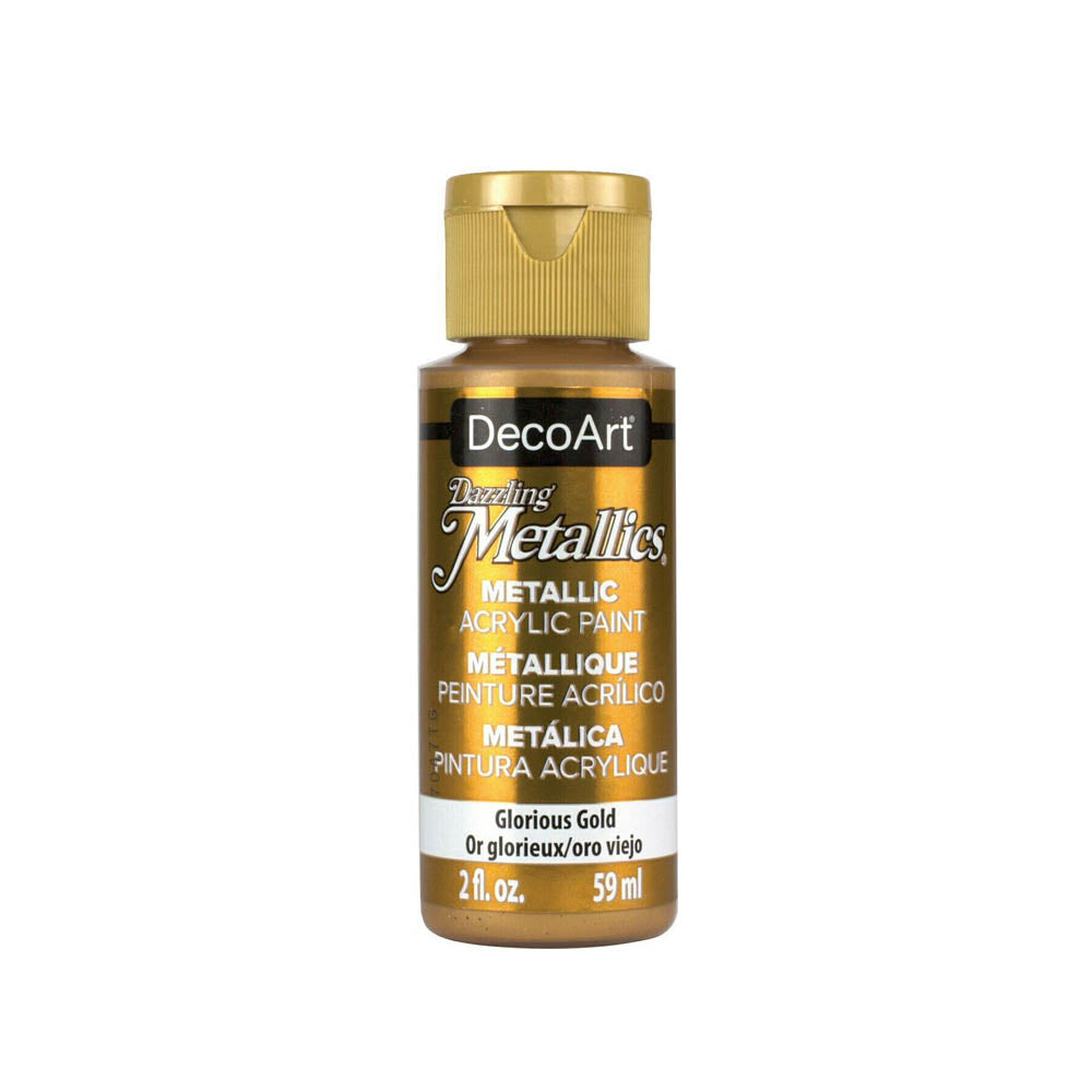 DecoArt Dazzling Metallic Acrylic Craft Paints. 2oz / 59ml