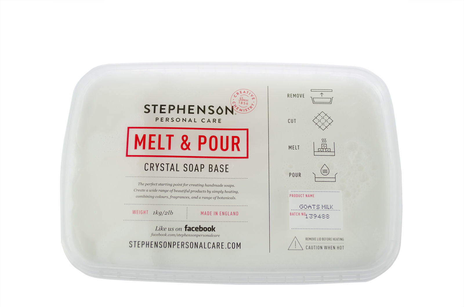 Stephenson Goats Milk - Melt and Pour Soap Base 1kg-11.5kg