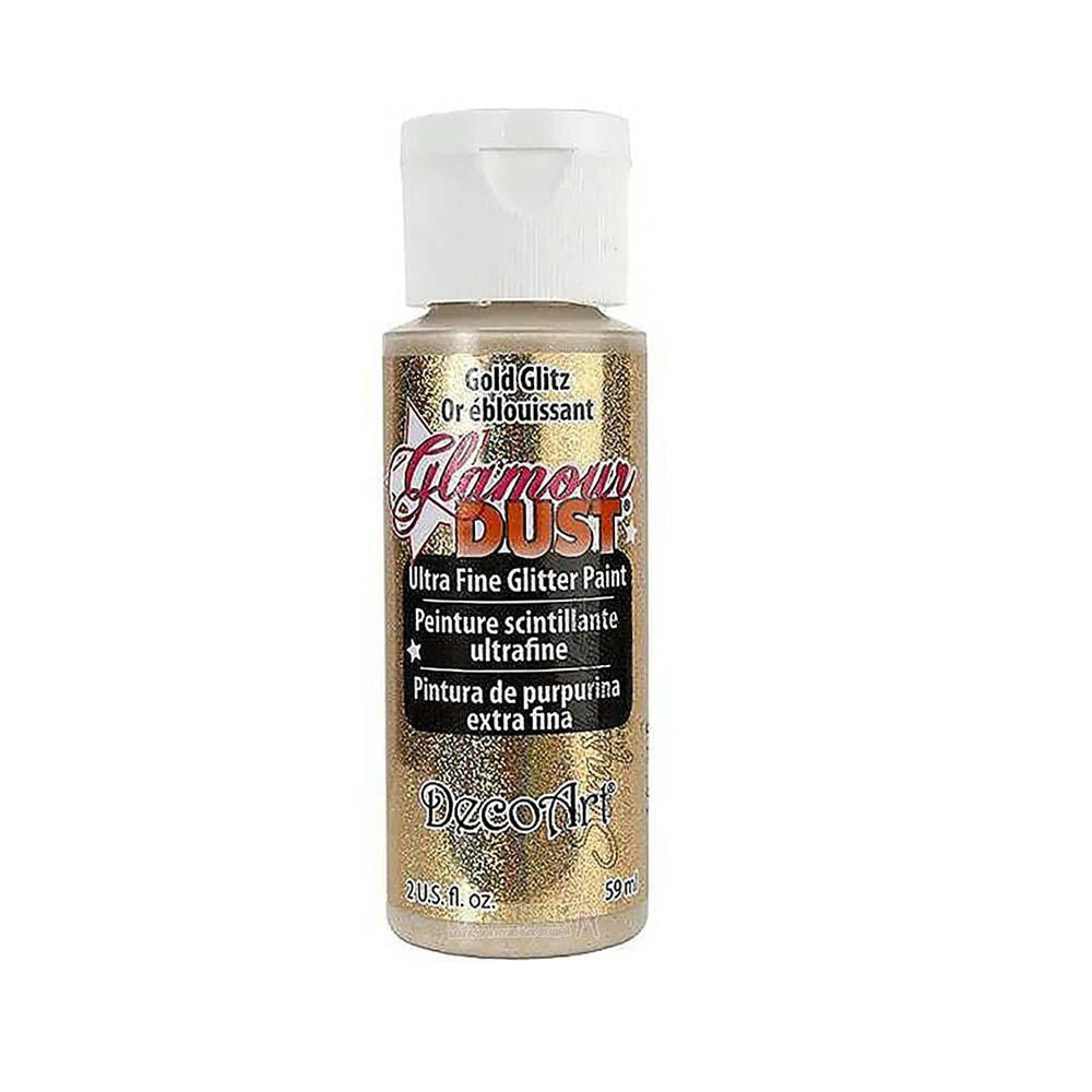 DecoArt Glamour Dust Ultra Fine Glitter Craft Paint 2oz (59ml) - Various Colours