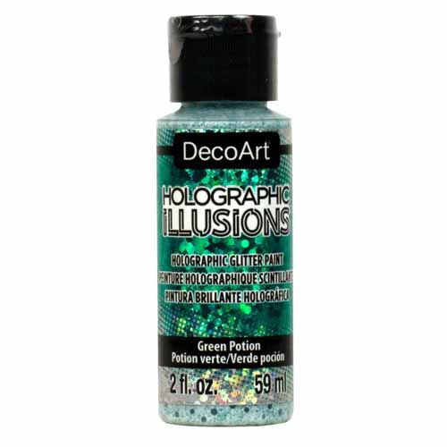 DecoArt - Holographic Illusions- 59ml Bottles - Various Colours