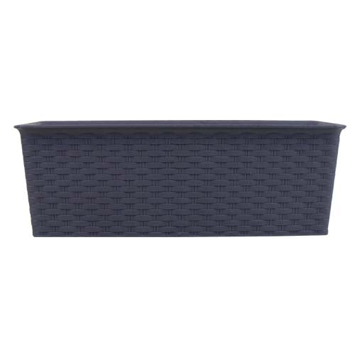 Rectangle Rattan Planter - 30cm