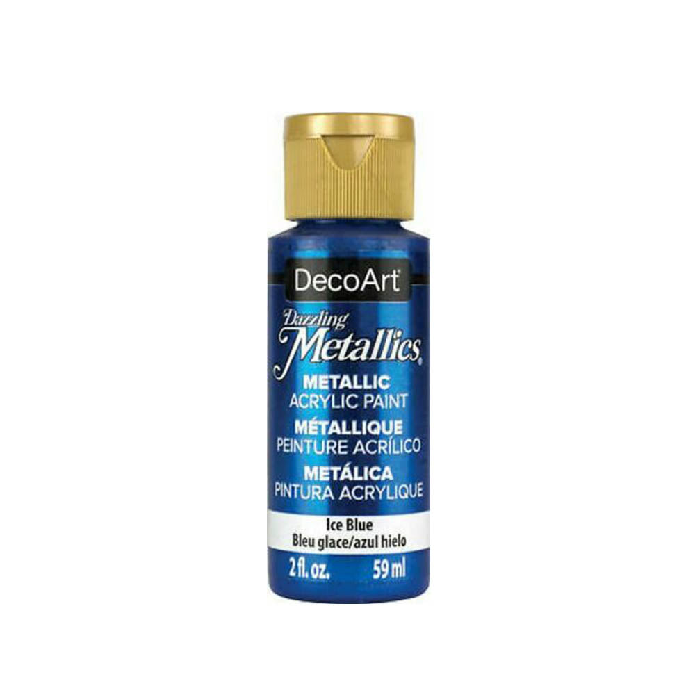 DecoArt Dazzling Metallic Acrylic Craft Paints. 2oz / 59ml