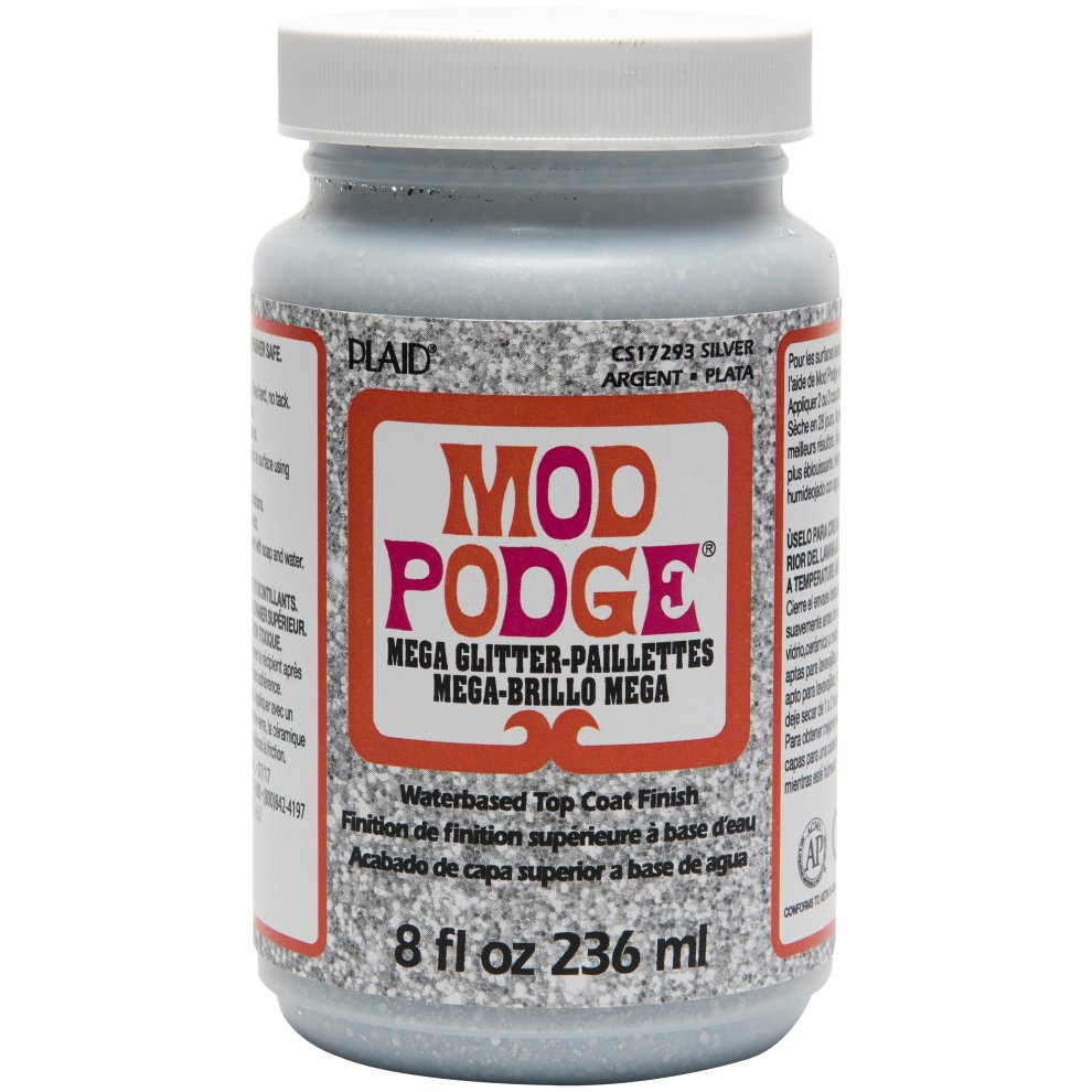 Mod Podge Mega Glitter (Silver) - 8oz