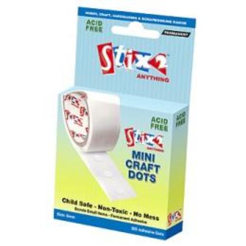 Stix2 Mini Craft Glue Tabs, 6mm, pk of 300