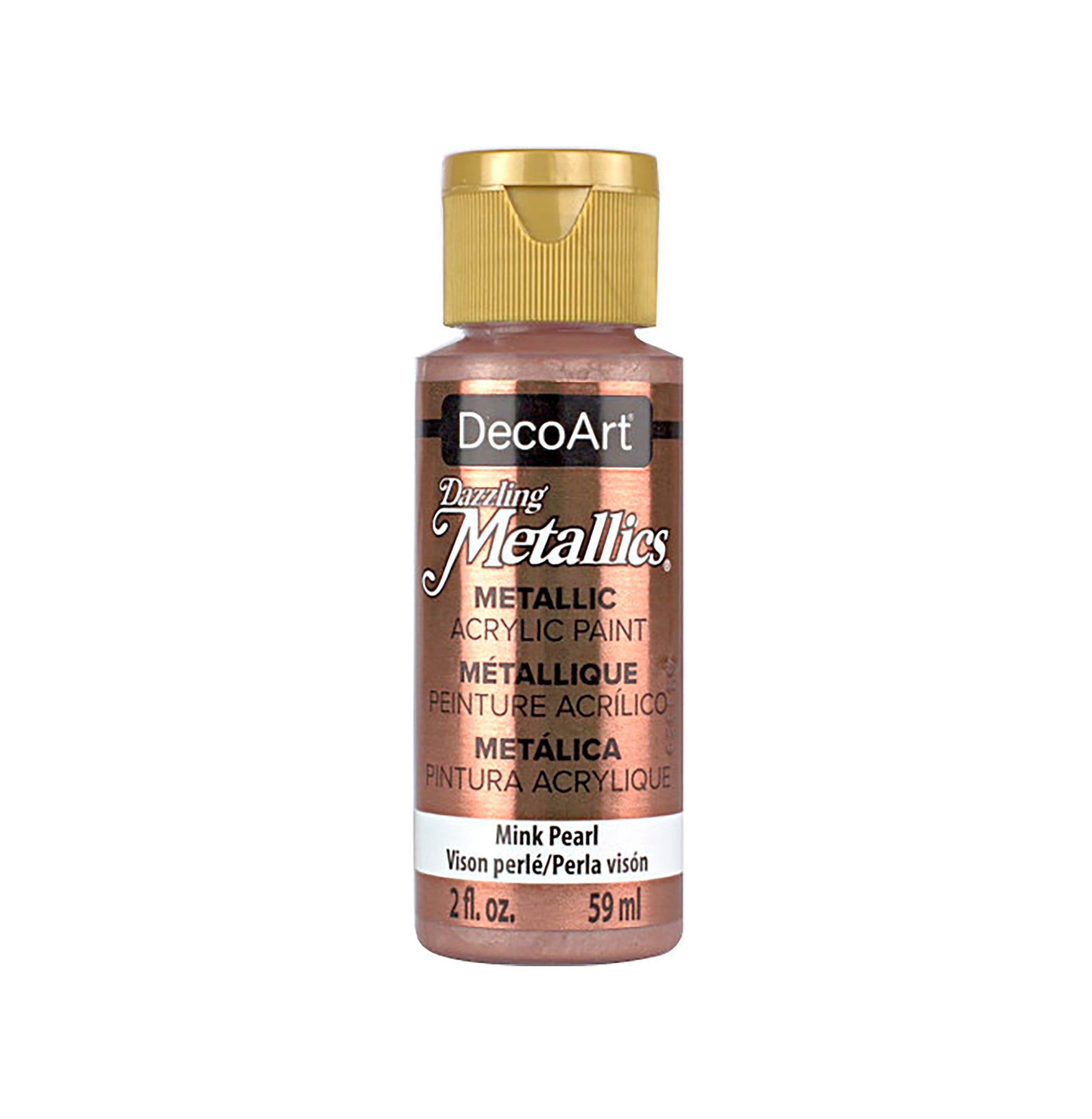 DecoArt Dazzling Metallic Acrylic Craft Paints. 2oz / 59ml