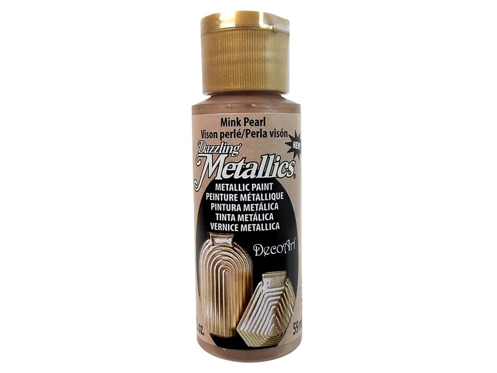 DecoArt Dazzling Metallic Acrylic Craft Paints. 2oz / 59ml