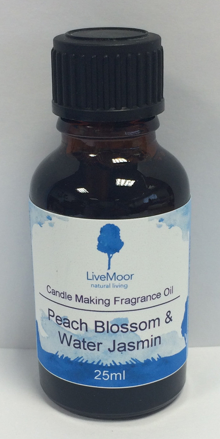 LiveMoor Fragrance Oil - Peach Blossom & Water Jasmin - 25ml