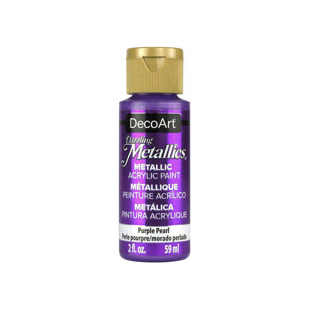 DecoArt Dazzling Metallic Acrylic Craft Paints. 2oz / 59ml