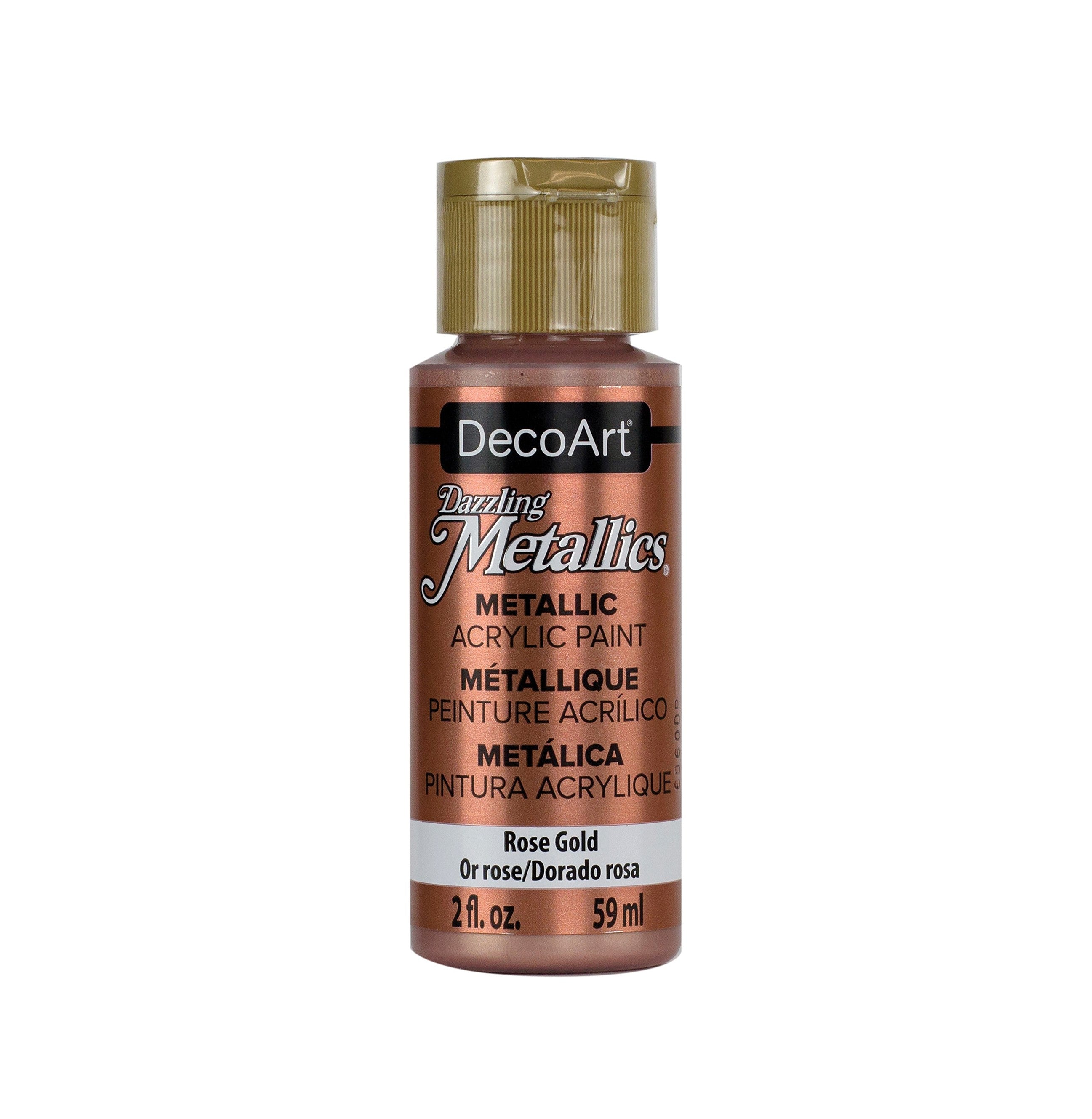 DecoArt Dazzling Metallic Acrylic Craft Paints. 2oz / 59ml