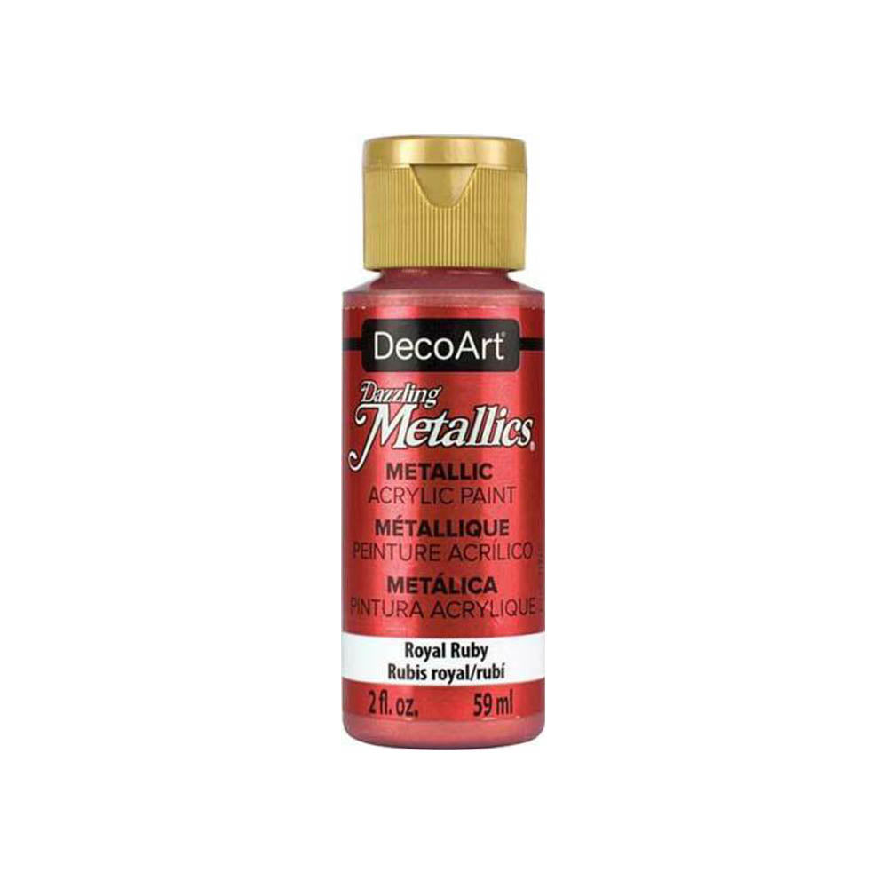 DecoArt Dazzling Metallic Acrylic Craft Paints. 2oz / 59ml