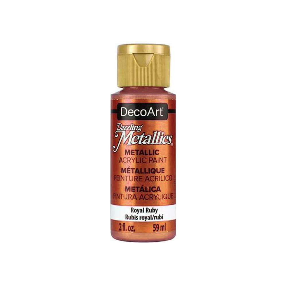 DecoArt Dazzling Metallic Acrylic Craft Paints. 2oz / 59ml