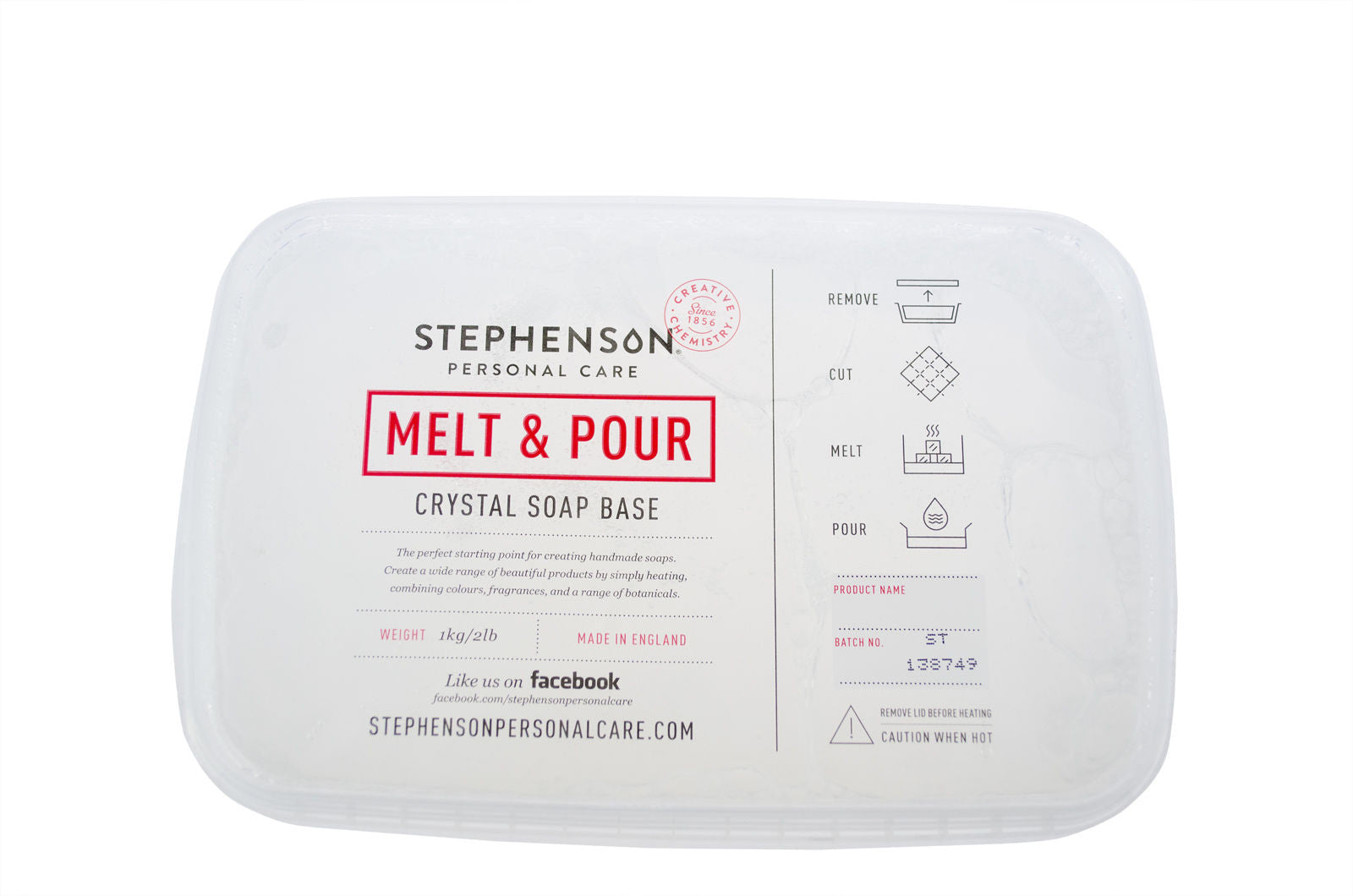 Stephenson Clear Standard (ST Clear) Melt and Pour Soap Base 1kg-11.5kg