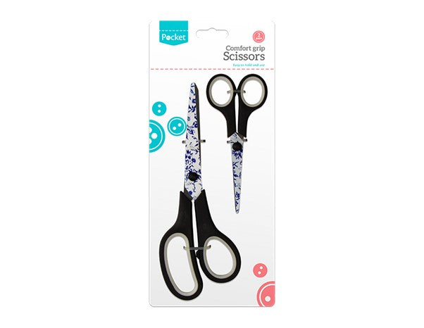 Floral Pattern Scissors - 2 Pack