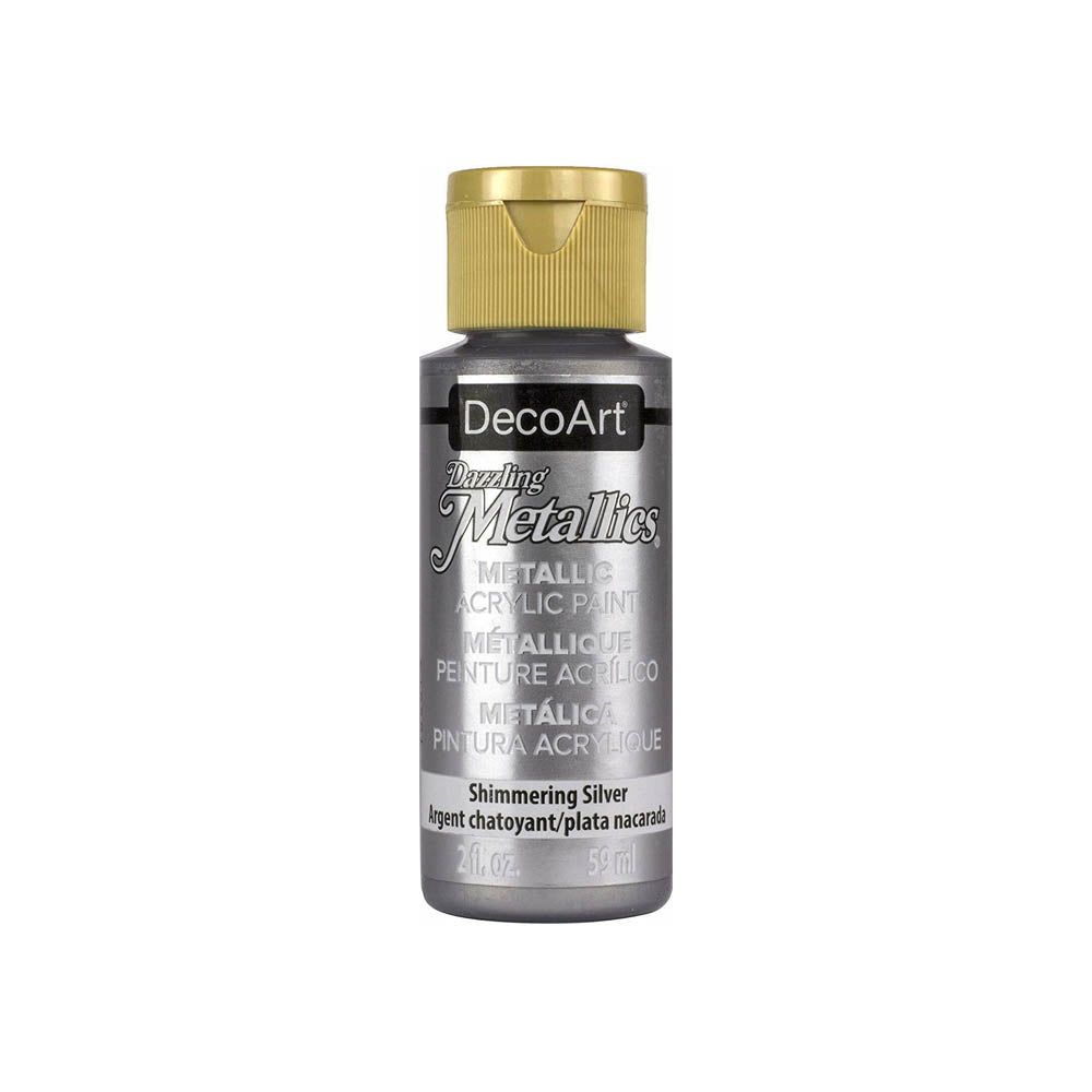 DecoArt Dazzling Metallic Acrylic Craft Paints. 2oz / 59ml