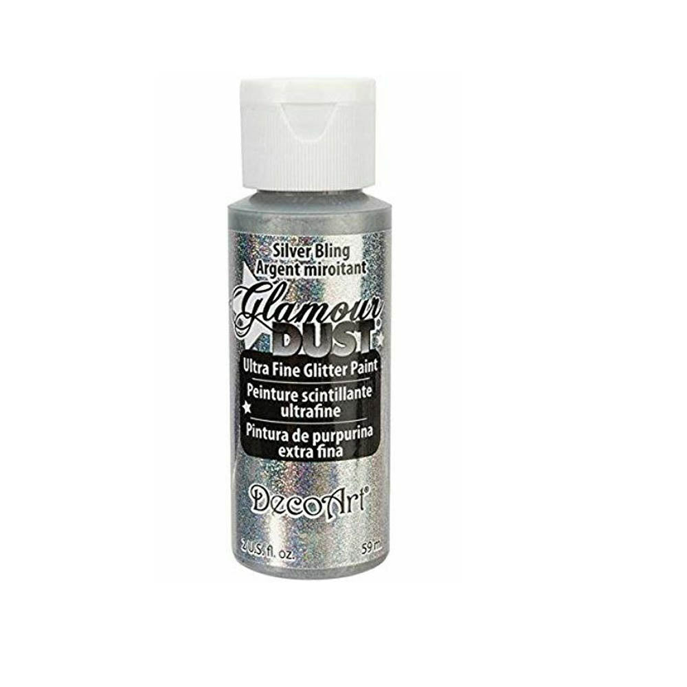 DecoArt Glamour Dust Ultra Fine Glitter Craft Paint 2oz (59ml) - Various Colours