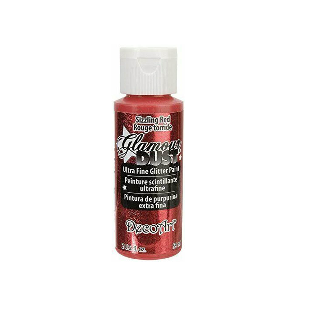 DecoArt Glamour Dust Ultra Fine Glitter Craft Paint 2oz (59ml) - Various Colours