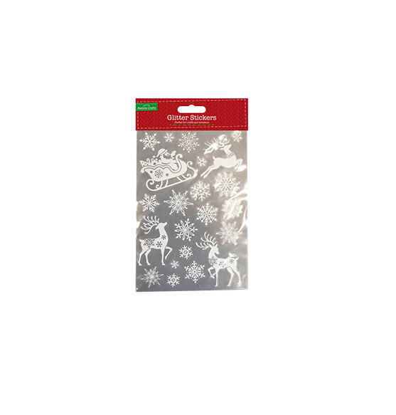 Christmas Glitter Finish Stickers