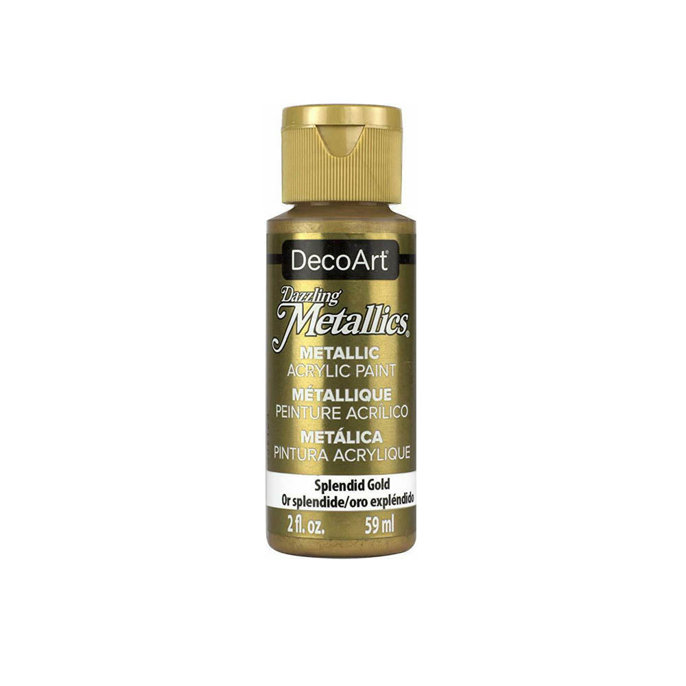 DecoArt Dazzling Metallic Acrylic Craft Paints. 2oz / 59ml