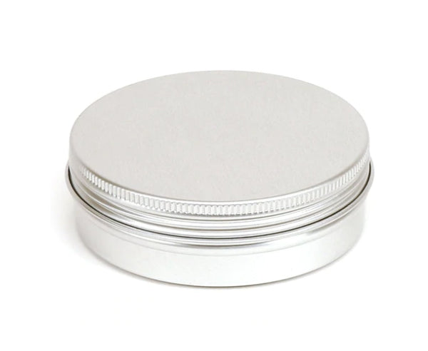 Metal Tins for Balms, Creams and Salves (Packs of 5 Tins with Lids)