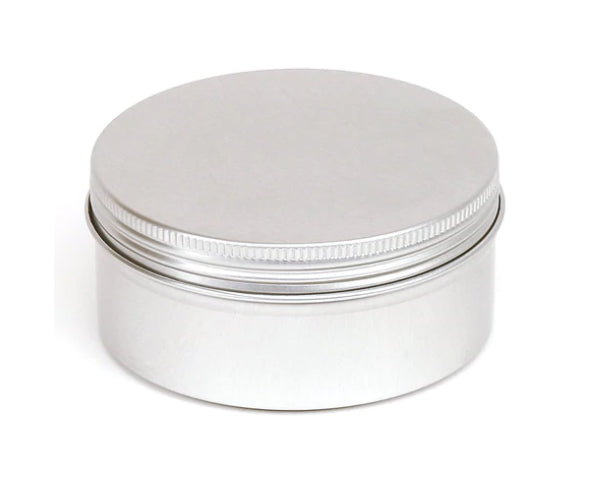 Metal Tins for Balms, Creams and Salves (Packs of 5 Tins with Lids)