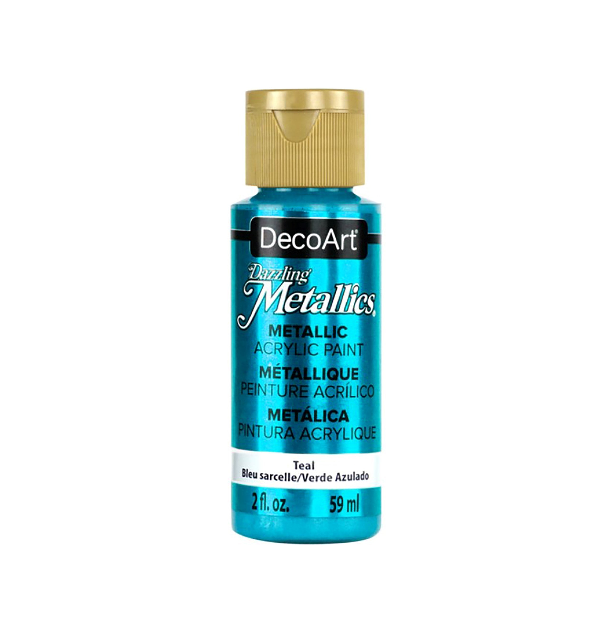 DecoArt Dazzling Metallic Acrylic Craft Paints. 2oz / 59ml