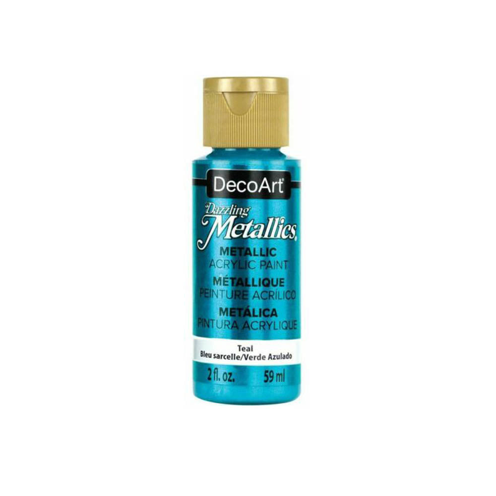 DecoArt Dazzling Metallic Acrylic Craft Paints. 2oz / 59ml