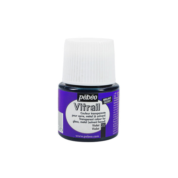 Pébéo - Vitrail Glass Paints - Various Colours - 45ml Bottles - Pebeo