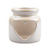 Heart Pearlised Tealight Holder