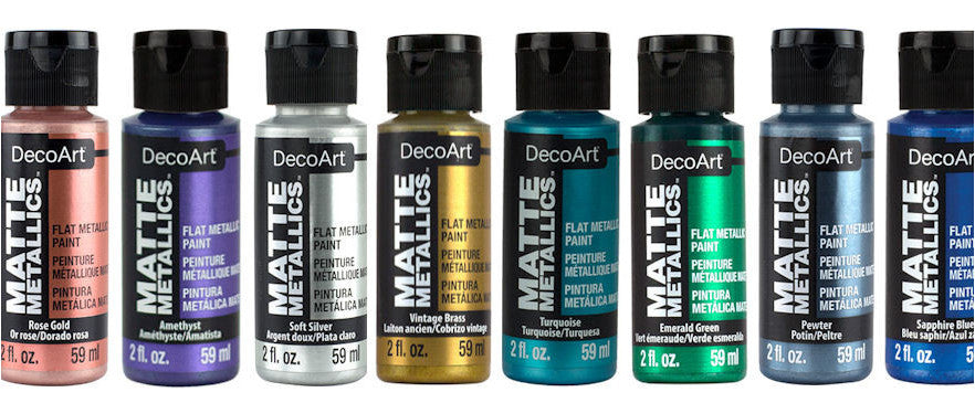 DecoArt Americana Acrylic Matte Metallics Paint 2oz (59ml) - Various Colours